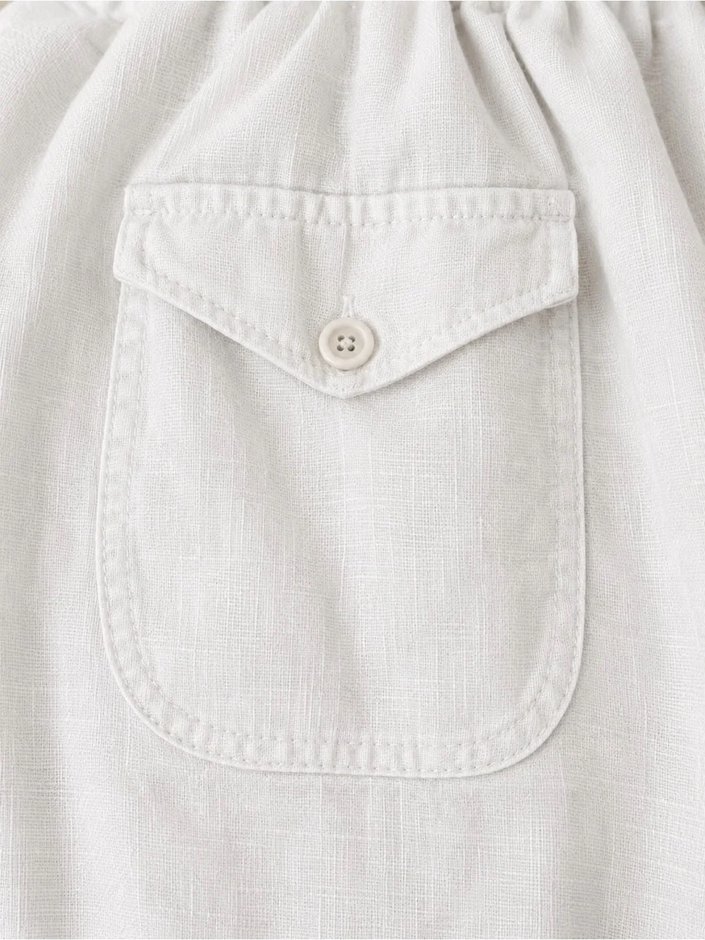Natural Blue by Visitor Men's XL 100% Linen Drawstring Pants White